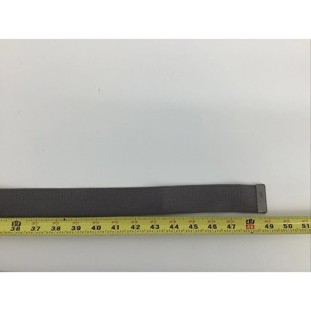 Nike Gray Canvas Swoosh Buckle Belt